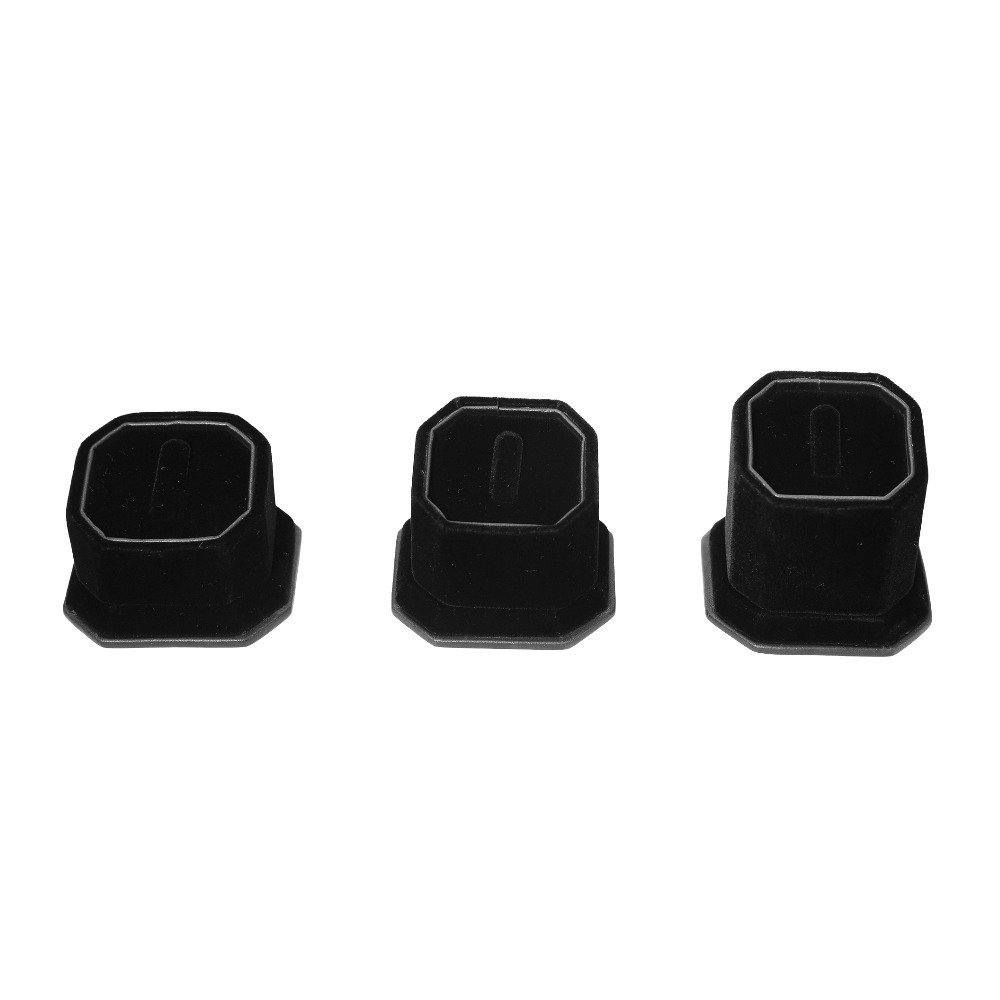 jewellery ring stand black fur