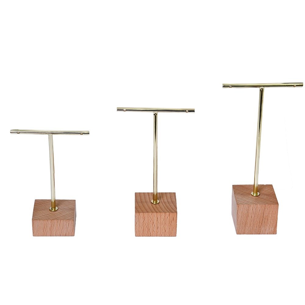 jewellery metal wooden earring stand