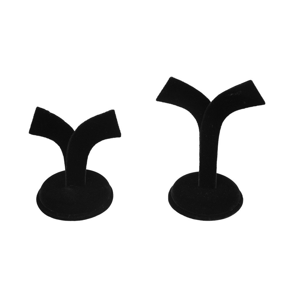 jewellery earring stand black fur